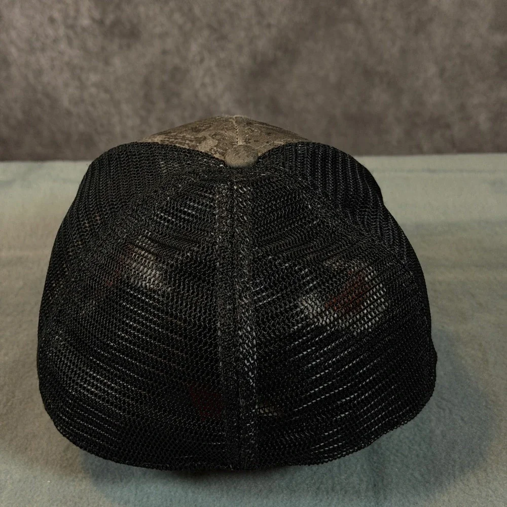Realtree Fishing Camo Trucker Hat Mesh Back Stretch Fit‎ Cap Mens S/M